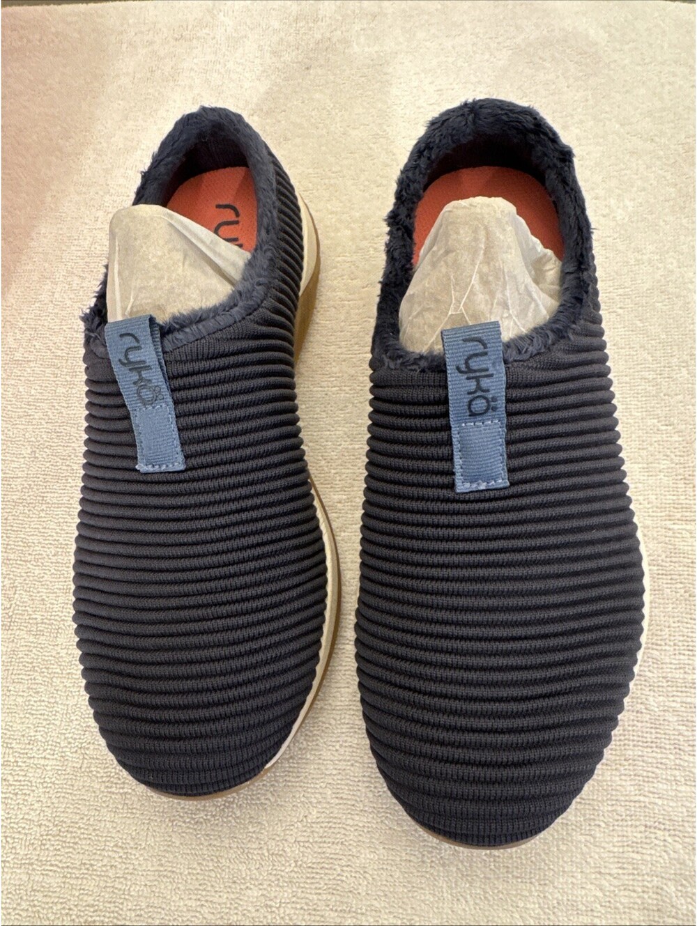 Ryka Echo Mule 2 Slip On Shoes Women 6W Blue Comfort Walking Sneakers Outdoor